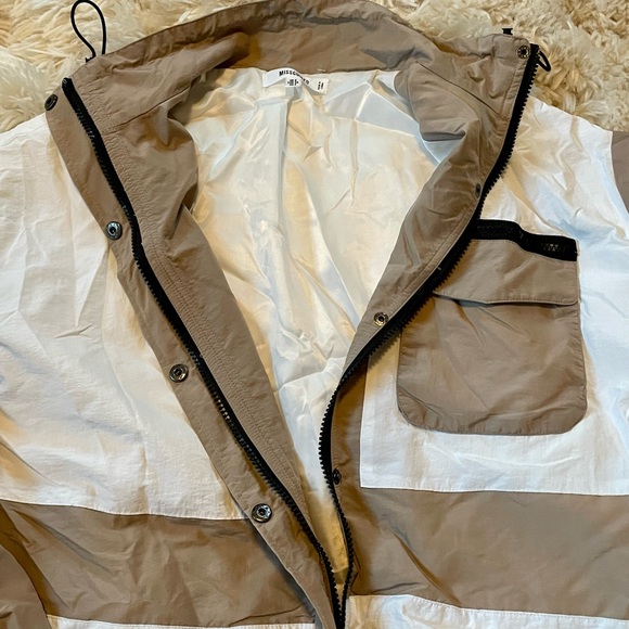 Missguided Colorblock Windbreaker Cropped Jacket - Picture 3 of 6